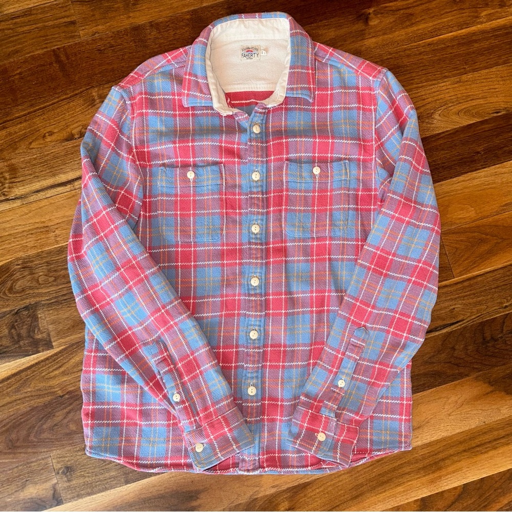 Faherty Legend Sweater Shirt - M
